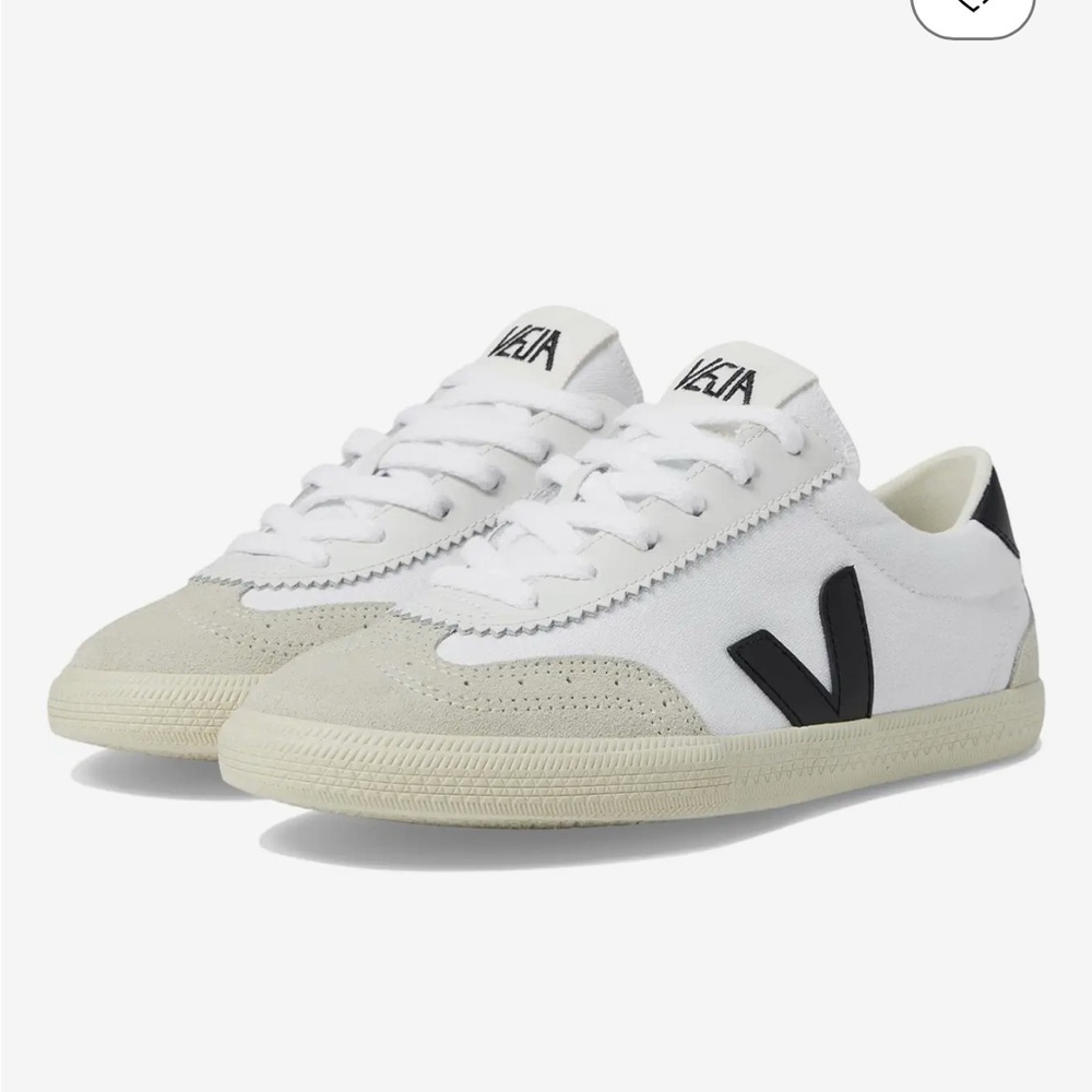 Veja Women's White and Black Sneakers